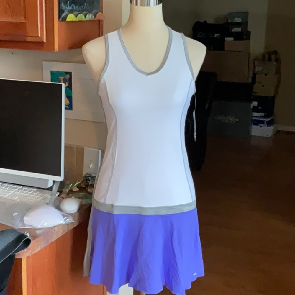 Sofibella White & Purple Top Spin Sporty Tennis Dress in Sizes XS and M, NWT